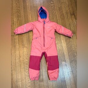 Pink Patagonia Snowsuit 3T